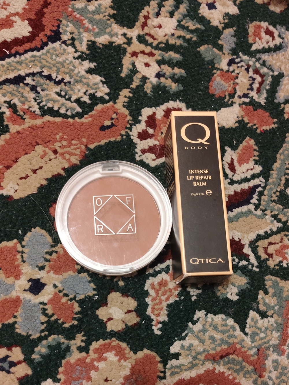 Ofra Blush And Qtica Intense Lip Repair Balm